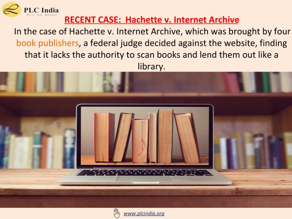 Hachette V. Internet Archive - PLC India